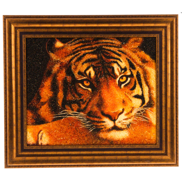 Amber painting "Sher Khan"