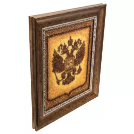 Картина из янтаря "Герб РФ"
