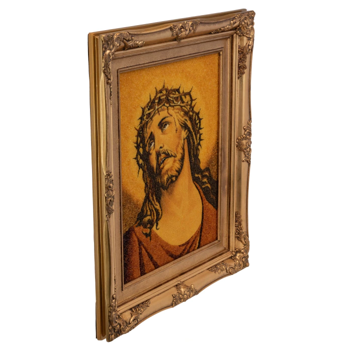 Amber painting "Jesus Christ"