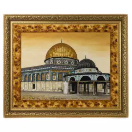 Панно из янтаря "Мечеть Эль-Марвана"