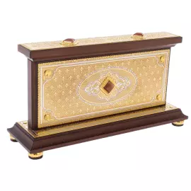 Horizontal desktop weather station with clock, Zlatoust