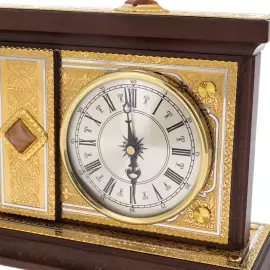 Horizontal desktop weather station with clock, Zlatoust