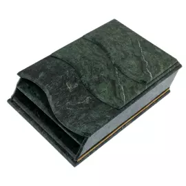 Настольный письменный набор "Герб РФ" из змеевика