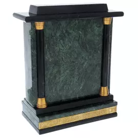 Настольный письменный набор "Герб РФ" из змеевика