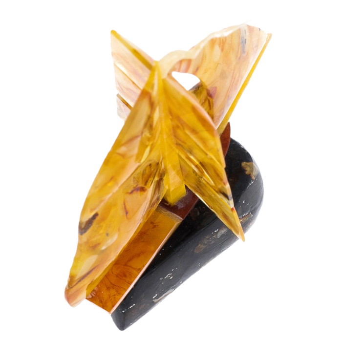 Souvenir made of amber "Sailboat" small