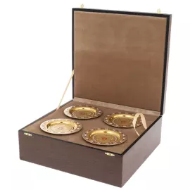 Чайный набор "Герб РФ" на 4 персоны, Златоуст