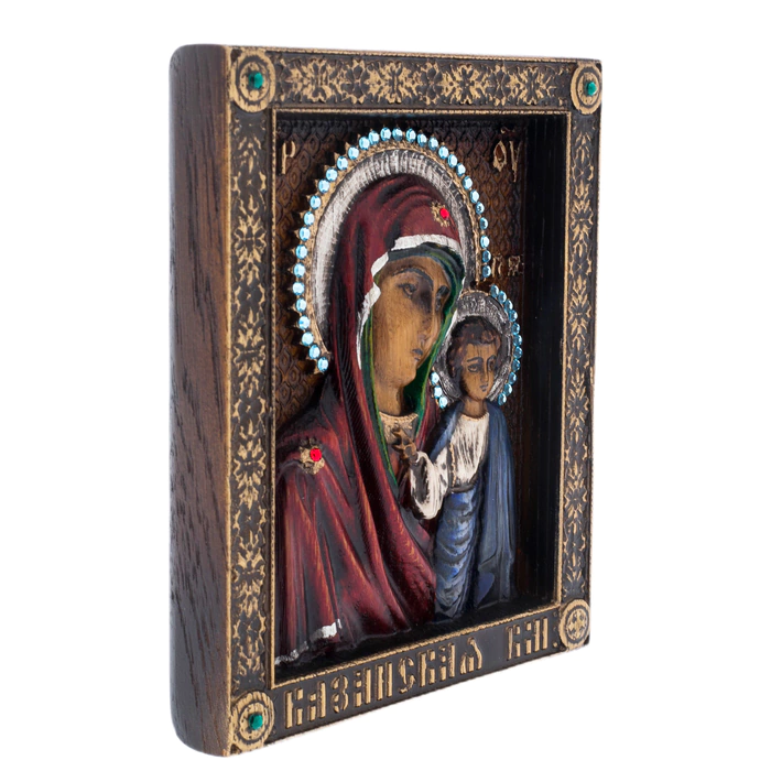 Oak icon "Kazan Mother of God"