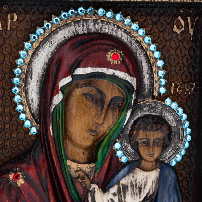 Oak icon "Kazan Mother of God"