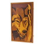 Эксклюзивные нарды "Волк" с шахматной доской