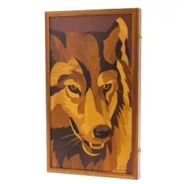 Эксклюзивные нарды "Волк" с шахматной доской Эксклюзивные нарды "Волк" с шахматной доской