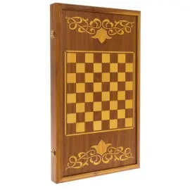 Эксклюзивные нарды "Волк" с шахматной доской Эксклюзивные нарды "Волк" с шахматной доской