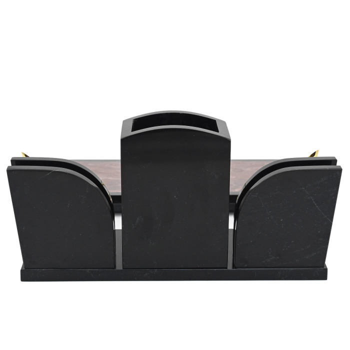 Письменный прибор из лемезита с гербом "Канцелярский"