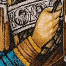 Икона из янтаря "Георгий Победоносец"