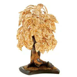 Сувенир из янтаря "Денежное дерево" молочный янтарь Сувенир из янтаря "Денежное дерево" молочный янтарь