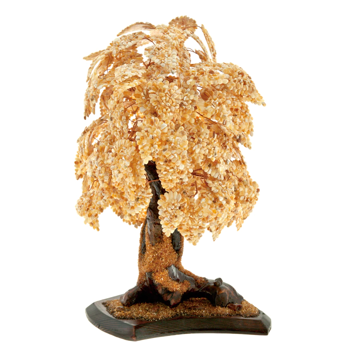 Amber souvenir "Money tree" (milk amber)