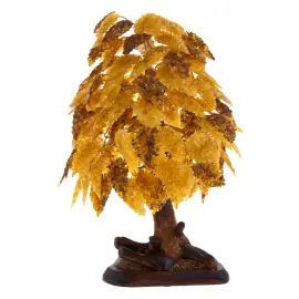 Сувенир из янтаря "Денежное дерево" 20 веток Сувенир из янтаря "Денежное дерево" 20 веток