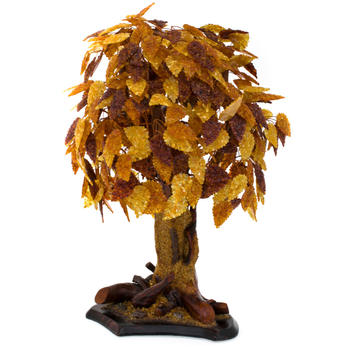 Amber souvenir "Money tree" (36 branches)