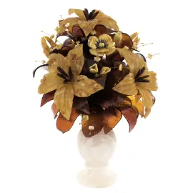 Букет из янтаря "Лилии"