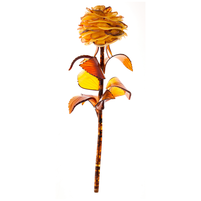 Amber flower "Rose" small
