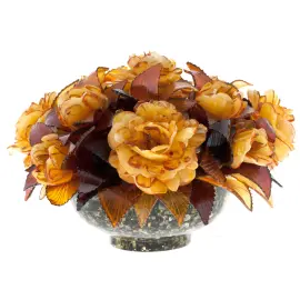 Букет из янтаря "Садовые розы"