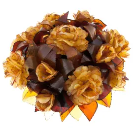 Букет из янтаря "Садовые розы"