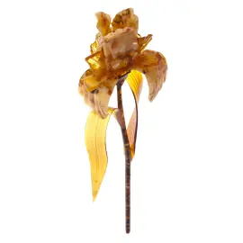 Цветок из янтаря "Ирис"