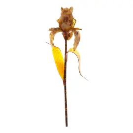 Цветок из янтаря "Ирис"