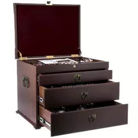 Набор столового серебра в ларце "Фамильные ценности" на 12 персон, 110 предметов