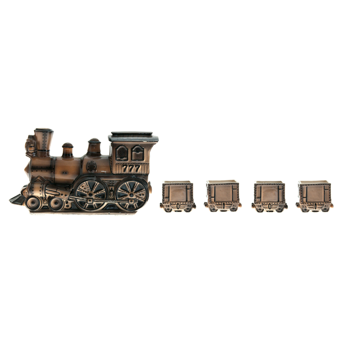 Steam Train damask with stacks