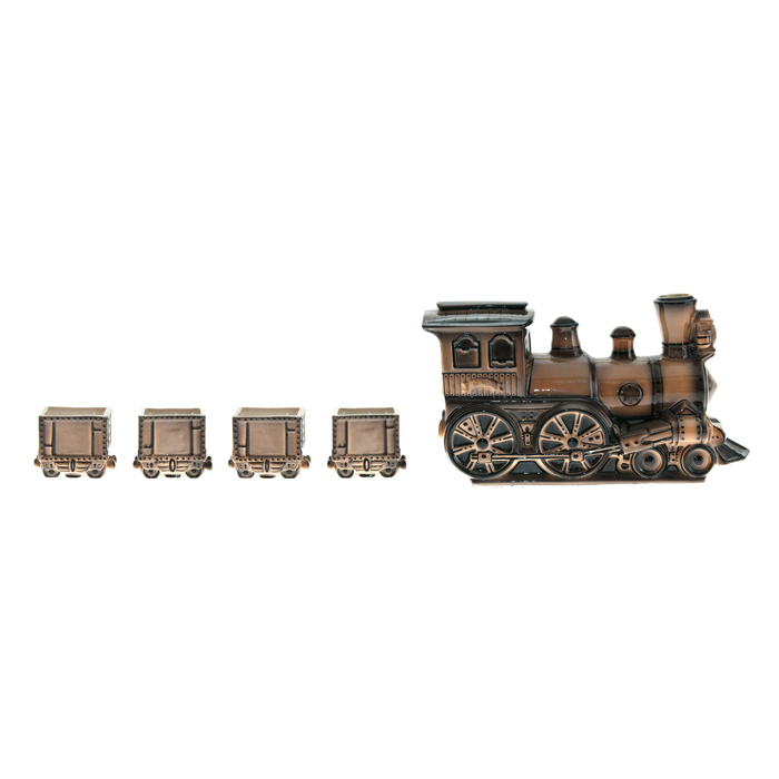 Steam Train damask with stacks