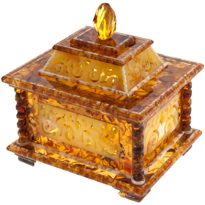 Amber casket "Amber Flame"