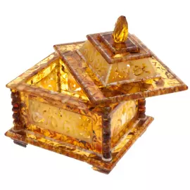 Ларец из янтаря "Янтарное пламя"