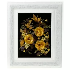 Amber panel "Delicate bouquet"
