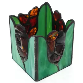 Подсвечник из янтаря "Камыш"