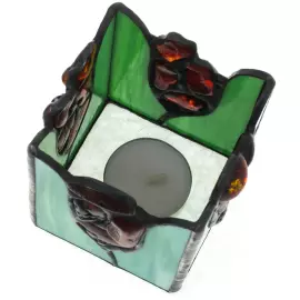 Подсвечник из янтаря "Камыш"