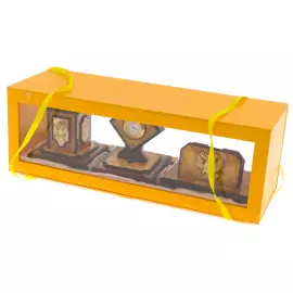 Настольный набор руководителя из янтаря "Герб РФ"