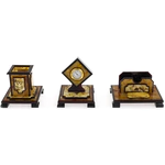 Настольный набор руководителя из янтаря "Герб РФ"