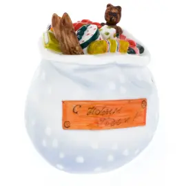 Фарфоровая статуэтка "Мешок с подарками"