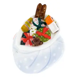 Фарфоровая статуэтка "Мешок с подарками"