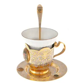 Кофейный набор "Элегант" с унакитом, Златоуст