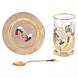 Чайный набор "Герб РФ" Златоуст