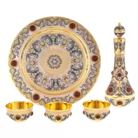 Набор для вина "Восточный" на 3 персоны, Златоуст