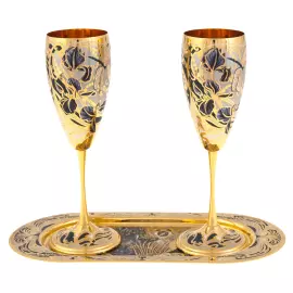 Набор для вина "Лето" Златоуст