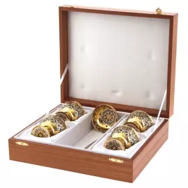 Набор для пунша "Нефритовый" на 4 персоны, Златоуст