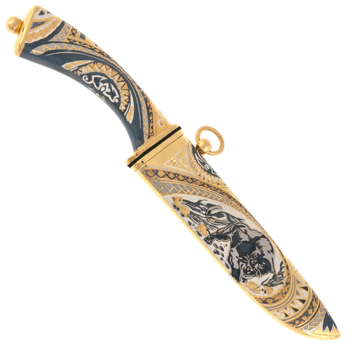 A decorated "Leopard" knife