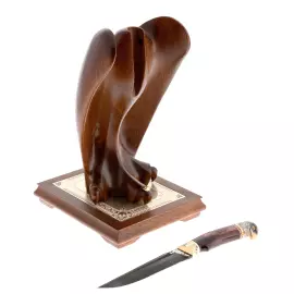 Нож на подставке "Сокол"