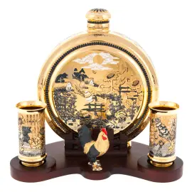 Набор охотничий "Петушок" на 2 персоны, Златоуст Набор охотничий "Петушок" на 2 персоны, Златоуст