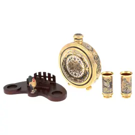 Набор охотничий "Петушок" на 2 персоны, Златоуст Набор охотничий "Петушок" на 2 персоны, Златоуст