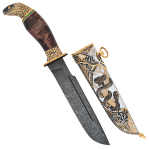 Knife decorated with "Snake" Zlatoust