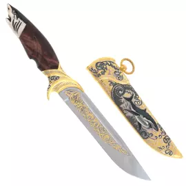 Нож украшенный "Акула" Златоуст